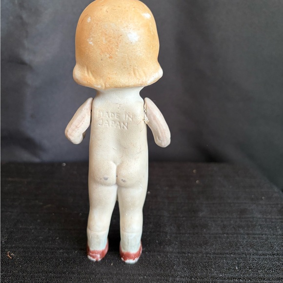 Porcelain Bisque 6.75” Doll With Jointed Shoulders, Japan - 1930's - Picture 3 of 10
